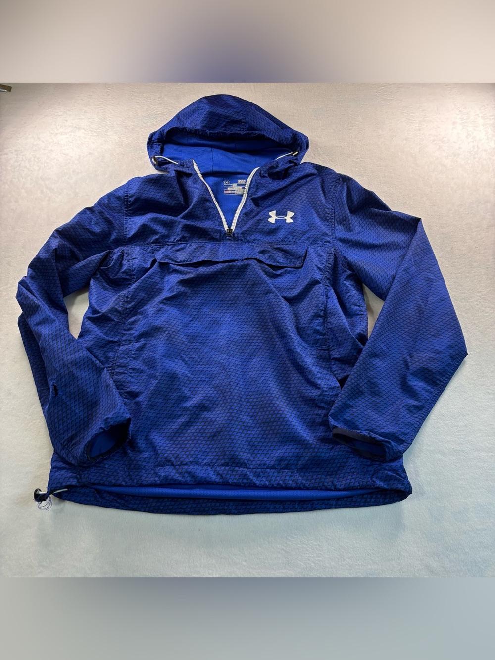 Under Armour Women’s Royal Blue Hooded Pullover Rain Jacket